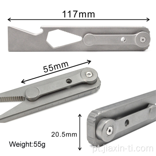 Ferramentas para as mãos do Kichain EDC Crowbar Titanium Pry